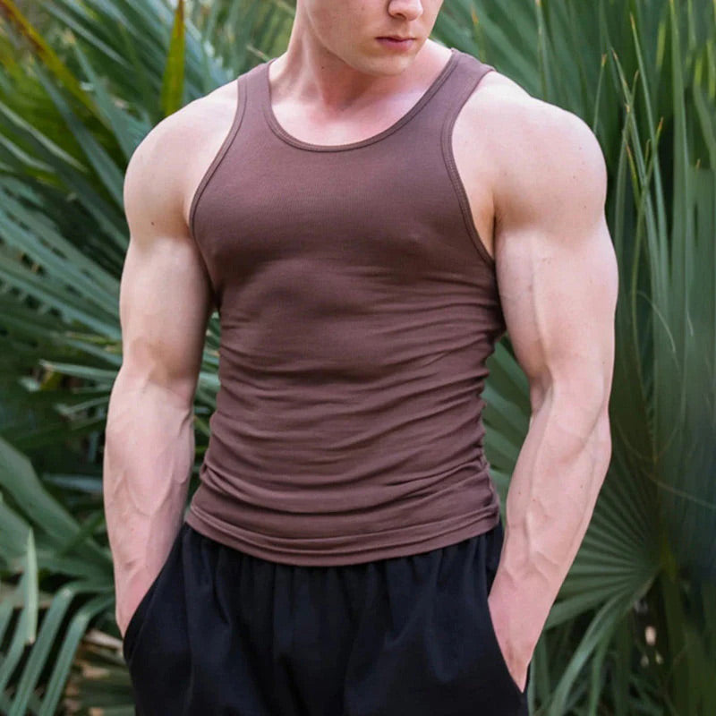 🔥 Pro-Favorite Muscle Fit Tank Top for Men – Spandex – Breathable 💪