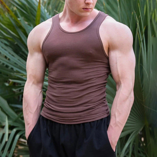 🔥 Pro-Favorite Muscle Fit Tank Top for Men – Spandex – Breathable 💪