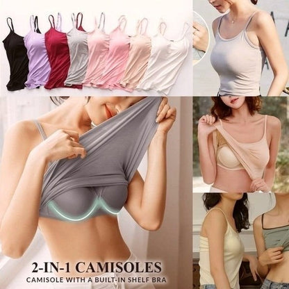 ✨【Padding Magic】Confidence Boost Tank ✨ | Adjustable Removable Pads | Ribbed Contour Fit | Instagram Worry-Free Outline