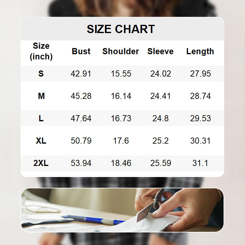 ⏰Spedizione gratuita⏰Cappotto da donna in flanella spessa a maniche lunghe con cappuccio e motivo scozzese