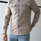 🍂New Autumn/Winter Men’s Brushed Casual Shirt (European & American Youth Cut) - Sanded Soft Finish, Shacket-Ready, Layering Essential