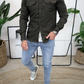 🍂New Autumn/Winter Men’s Brushed Casual Shirt (European & American Youth Cut) - Sanded Soft Finish, Shacket-Ready, Layering Essential