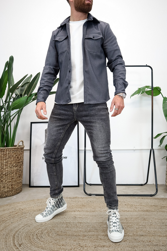 🍂Uusi syksy/talvi miesten harjattu rento paita (eurooppalainen) & American Youth Cut) - hiottu pehmeä viimeistely, valmis käytettäväksi shacket-puvussa, välttämätön kerrospukeutumiseen