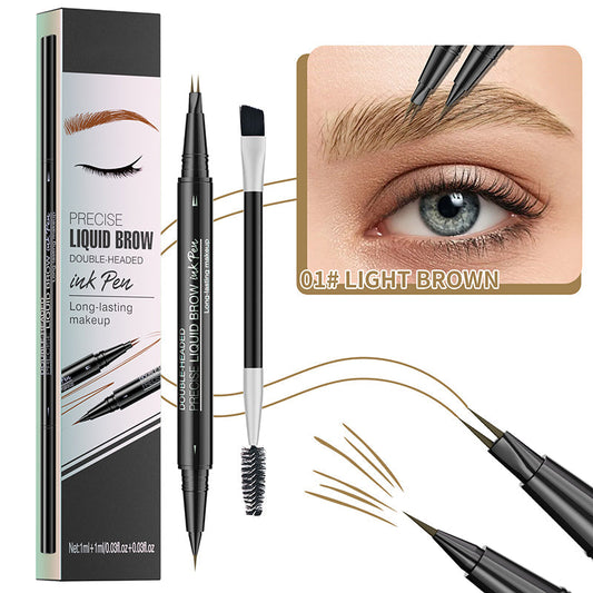 💥Vroege Black Friday-uitverkoop 2024 - 50% KORTING🎁2-in-1 dubbelzijdige microblading wenkbrauwpen