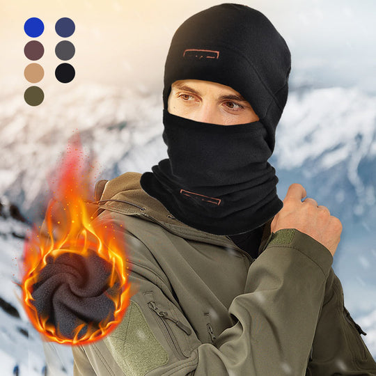 🔥Sista dagen - Köp 1 få 1 gratis!🎁50 000+ SÅLDA! Nästan slut✨Vindtät polarfleece Balaklava med huva Mask Hatt