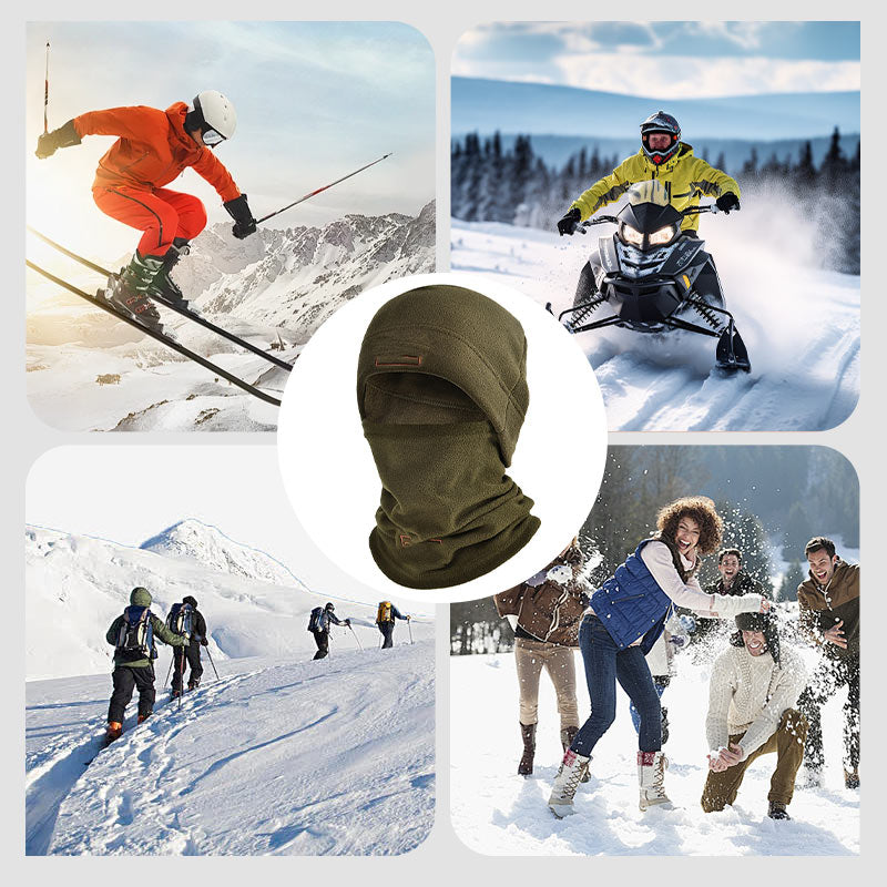 🔥Sista dagen - Köp 1 få 1 gratis!🎁50 000+ SÅLDA! Nästan slut✨Vindtät polarfleece Balaklava med huva Mask Hatt