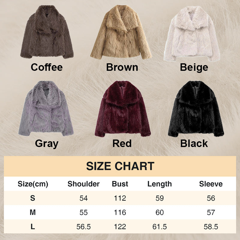 🔥🖤Cappotto di pelliccia da donna in pre-vendita invernale, fodera in peluche, collo morbido, spedizione gratuita (edizione Cozy)
