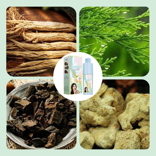 Pitkäaikainen luonnollinen hiusväriaineen shampoo