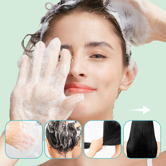 Pitkäaikainen luonnollinen hiusväriaineen shampoo