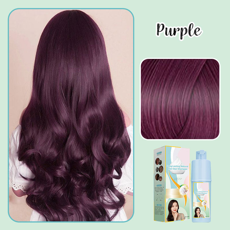 Pitkäaikainen luonnollinen hiusväriaineen shampoo