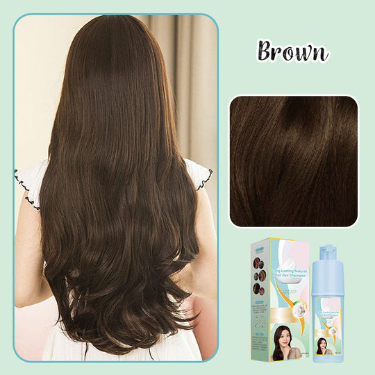 Pitkäaikainen luonnollinen hiusväriaineen shampoo