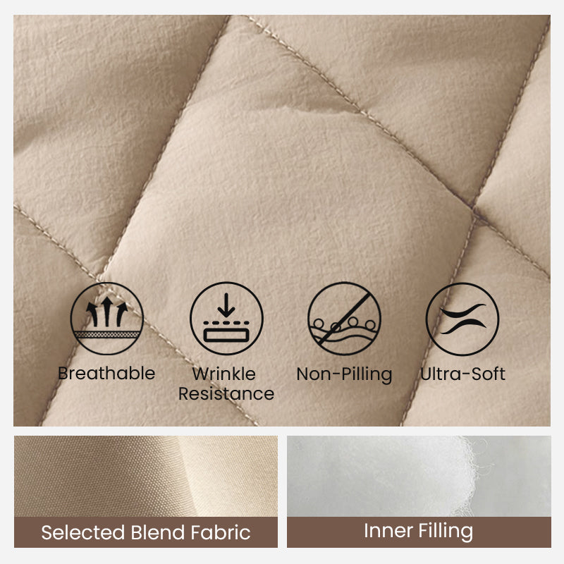 🔥2025 New Women’s Knit Patchwork Puffy Jacket - Soft Knit Panels, Quilted Body, Easy-Zip, Big Pockets 🧶🧷