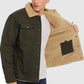 Men’s Retro Western Winter Fleece Jacket — Aztec Pattern, Sherpa Collar, Reinforced Pockets & Wind-Resistant Shell 🤠
