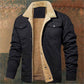 Men’s Retro Western Winter Fleece Jacket — Aztec Pattern, Sherpa Collar, Reinforced Pockets & Wind-Resistant Shell 🤠