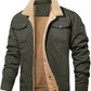 Men’s Retro Western Winter Fleece Jacket — Aztec Pattern, Sherpa Collar, Reinforced Pockets & Wind-Resistant Shell 🤠