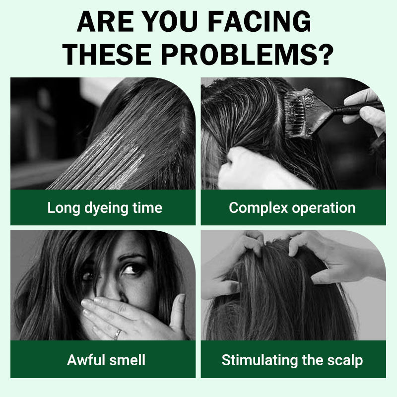 🎅Tidiga julrea - 50% rabatt🎄Hårfärgningskräm med växtextrakt och kam