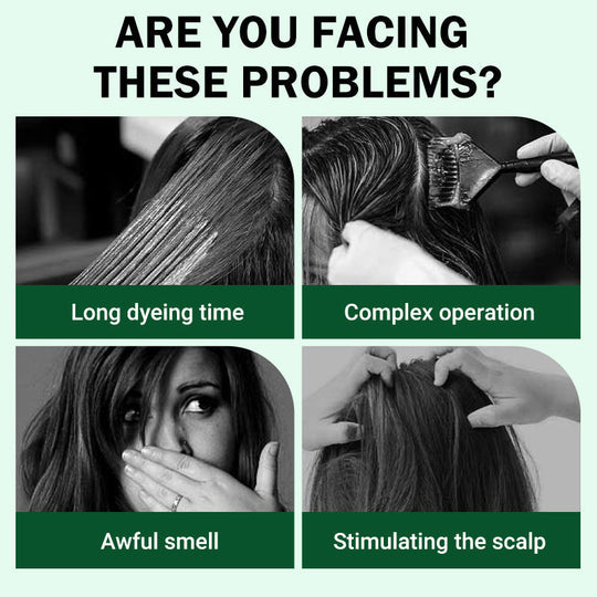 🎅Tidiga julrea - 50% rabatt🎄Hårfärgningskräm med växtextrakt och kam