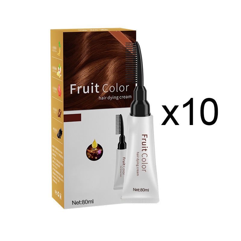 🎅Tidiga julrea - 50% rabatt🎄Hårfärgningskräm med växtextrakt och kam