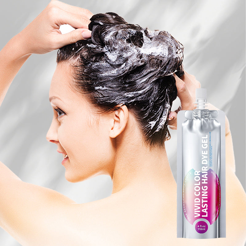 💥Soldes à -50%💥Gel colorant pour cheveux couleur vive longue durée