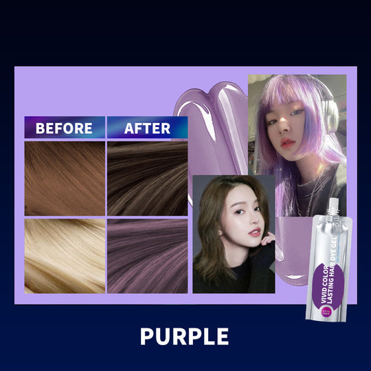 💥Soldes à -50%💥Gel colorant pour cheveux couleur vive longue durée