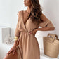 💖Hot Sale💖Women’s Elegant Sexy V Neck Side Slit Dress - Show Off Your Charming Curves, Radiate Elegance!