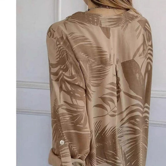 🔥2025 HOT SALE - 50% OFF🔥Women's Fashion V-Neck Printed Top