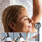 Home Essential Multi Functional High Pressure Shower, 3-Speed Massage, One-Touch Water Stop, Universal Interface, Stainless Steel Panel, Hose Holder & Filter Element