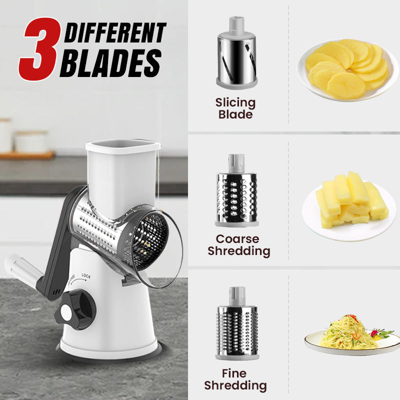 🔥2025 Kitchen Sale🔥Multifunctional Manual Rotary Grater & Chopper 🚀🥕