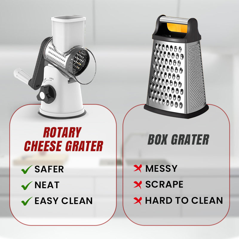 🔥2025 Kitchen Sale🔥Multifunctional Manual Rotary Grater & Chopper 🚀🥕