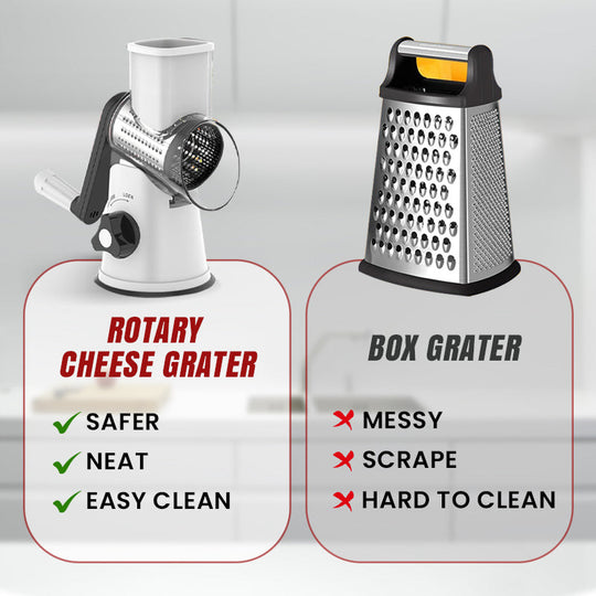 🔥2025 Kitchen Sale🔥Multifunctional Manual Rotary Grater & Chopper 🚀🥕
