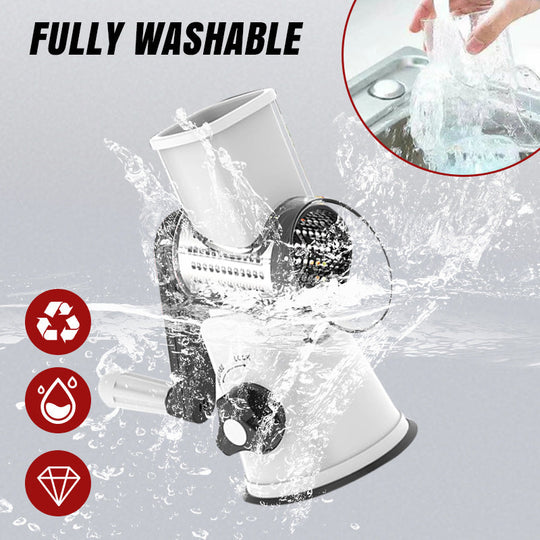 🔥2025 Kitchen Sale🔥Multifunctional Manual Rotary Grater & Chopper 🚀🥕
