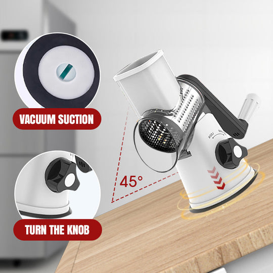 🔥2025 Kitchen Sale🔥Multifunctional Manual Rotary Grater & Chopper 🚀🥕