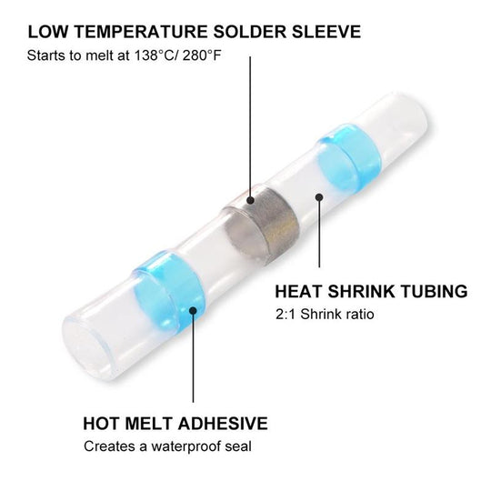 ⏰Solderstick Waterproof Solder Wire Connector Kit – IP67 Rated, No Tools Needed & Ready in Seconds