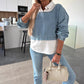🔥 Women's Denim Two-Piece Set – Long Sleeve Jacket & High Waist Pants, Casual Streetwear Outfit 👖✨