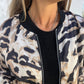 🔥50% OFF🔥Women's Fall Zebra Print Zipper Bomber Jacket - Bold and Stylish! 🌟