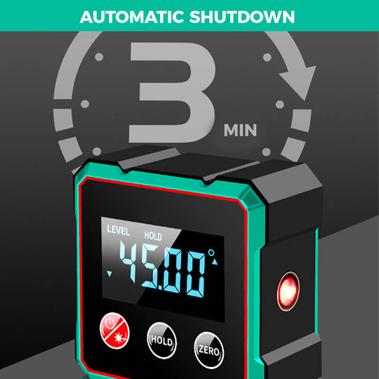 ⚡Pro 3-in-1 Magnetic Digital Angle Finder + Laser, Auto-Rotate Display, ±0.1° Precision, Strong 4-Side Magnets for Table Saws & Woodworking