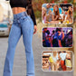 🌸Retro Chic🌸Stretch Flare Jeans With A High Waist - Perfect for Spring!