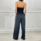 Women’s Sleeveless Jumpsuit | Slimming Button-Front Design | Wrinkle-Free & Breathable