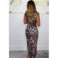🔥Hot Sale🔥Woman’s Sexy Deep V-Neck Leopard Dress - Your New Favorite!