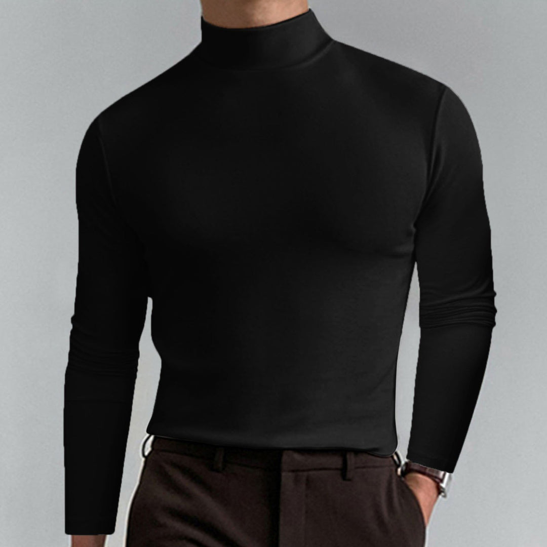 🔥Mens High Neck Slim Fit Long Sleeve T-shirt