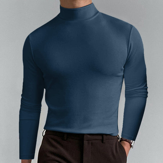 🔥Mens High Neck Slim Fit Long Sleeve T-shirt
