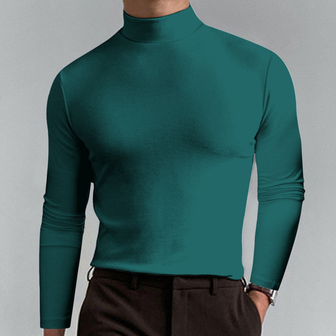 🔥Mens High Neck Slim Fit Long Sleeve T-shirt