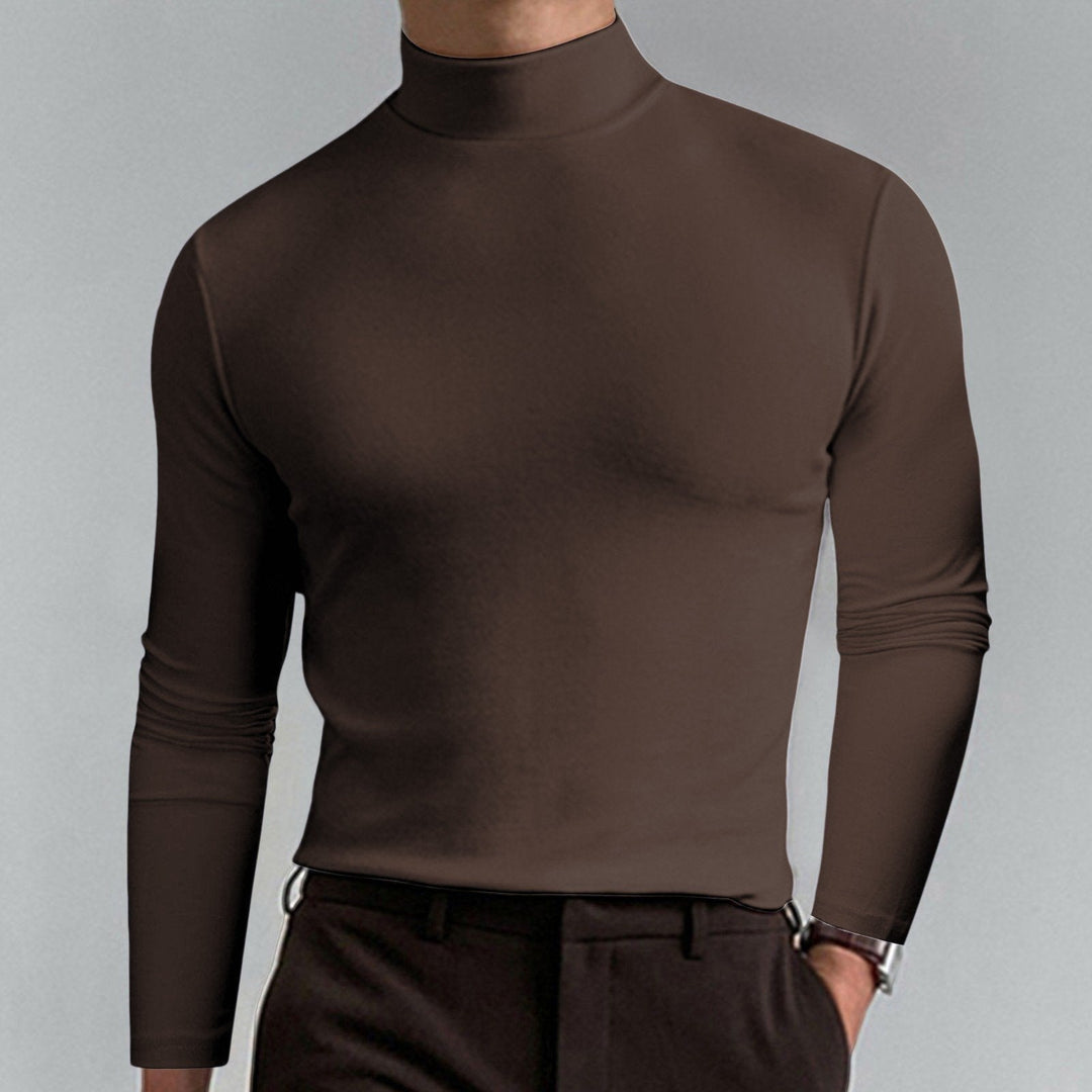 🔥Mens High Neck Slim Fit Long Sleeve T-shirt