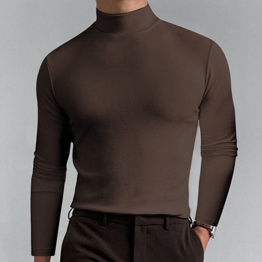 🔥Mens High Neck Slim Fit Long Sleeve T-shirt