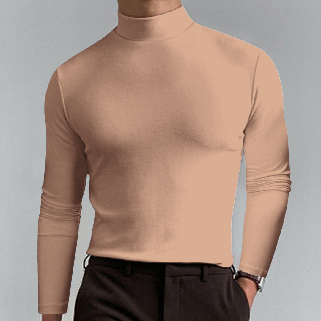 🔥Mens High Neck Slim Fit Long Sleeve T-shirt