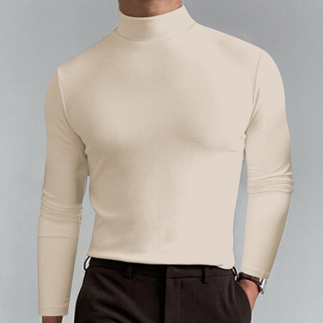 🔥Mens High Neck Slim Fit Long Sleeve T-shirt