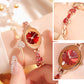 ✨【PETITE PERFECT】Women's Colored Zircon Bracelet Watch⌚ | Ultra-Thin | Gift Box Included