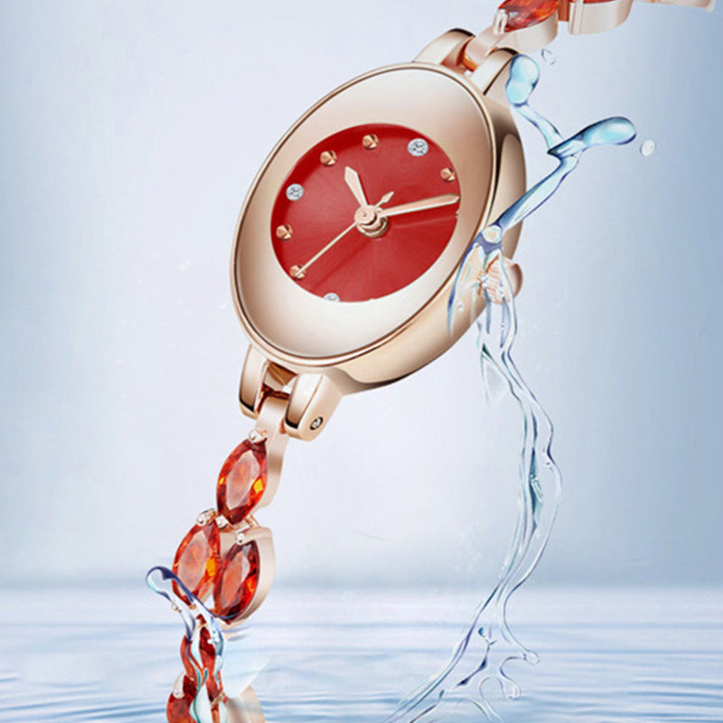 ✨Montre-bracelet pour femme avec zircon coloré⌚ | Comprend 4 bracelets de couleur&Coffret cadeau