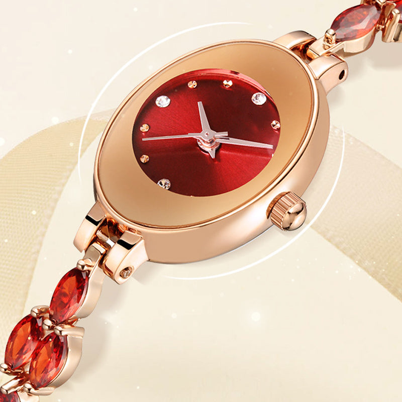 ✨Montre-bracelet pour femme avec zircon coloré⌚ | Comprend 4 bracelets de couleur&Coffret cadeau