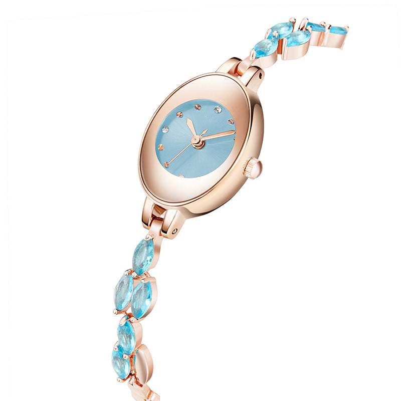 ✨Montre-bracelet pour femme avec zircon coloré⌚ | Comprend 4 bracelets de couleur&Coffret cadeau